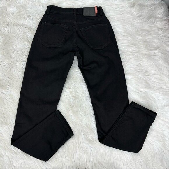 Acne Studios Women’s Black Melk Stay Mid-Rise Skinny Leg Minimalist Jean W26/L27 - Picture 4 of 11